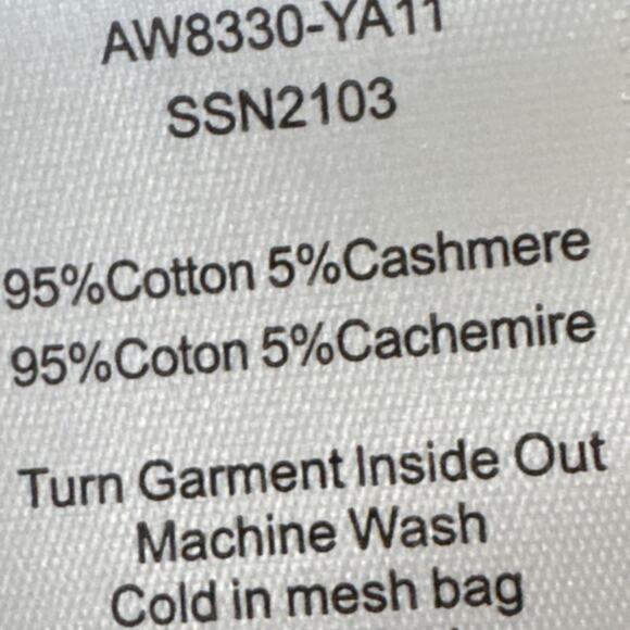 ATM Women's Cashmere Blend V-Neck Sweater Animal Print Size S NWT Elevated - Picture 11 of 11